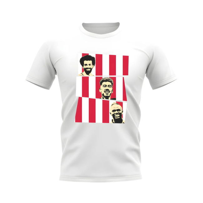 Salah Firmino Mane Liverpool Trio football T-Shirt (Adult