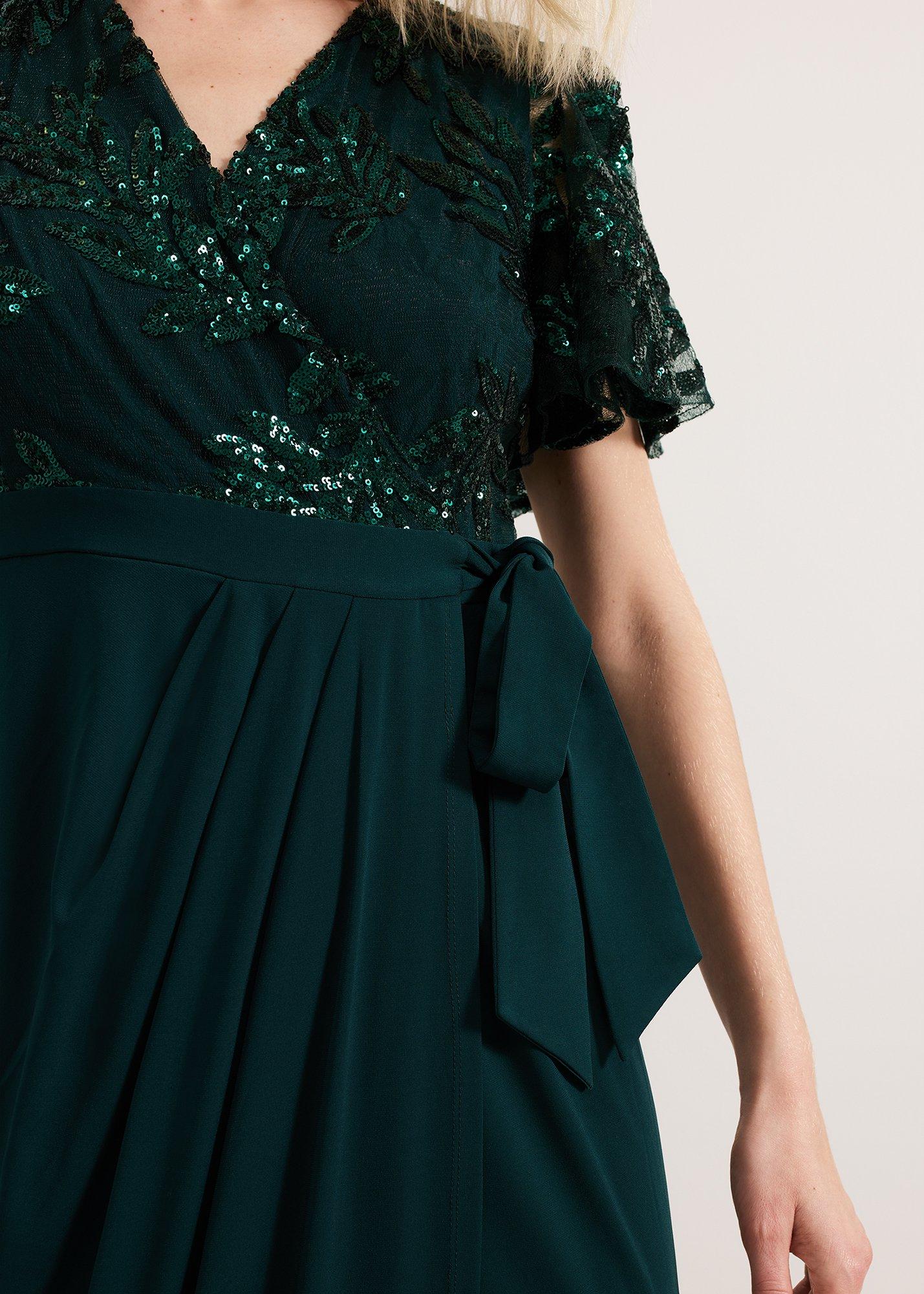 Minty Wrap Maxi Dress
