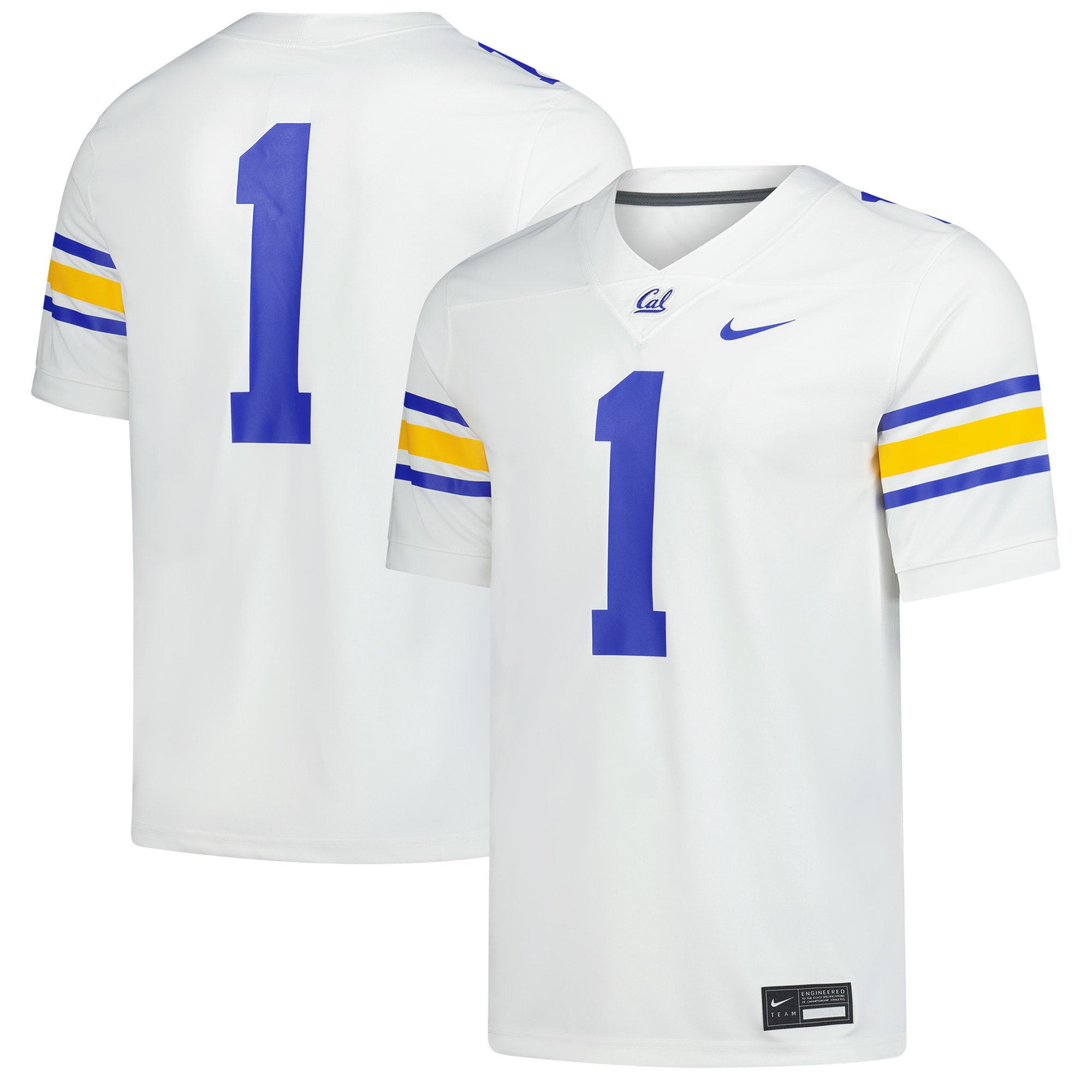#1 Cal Bears Alternate Game Football Jersey - White