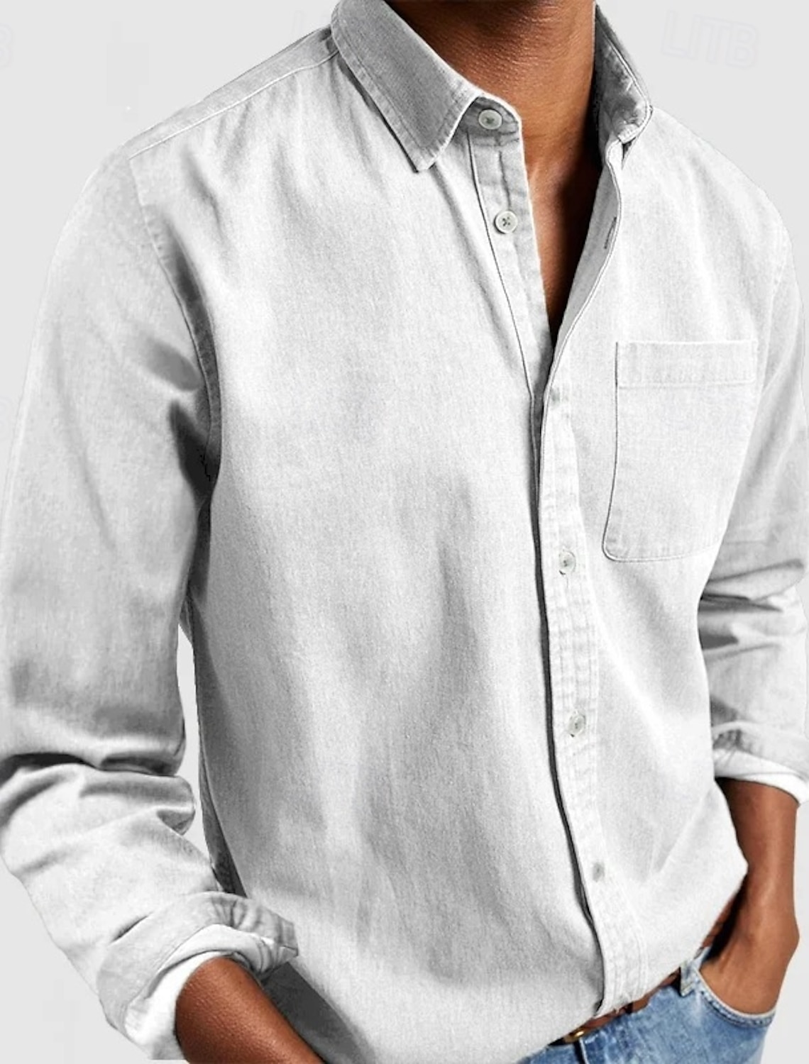 Men's Shirt Casual Shirt Button Up Shirt White Pink Red Sky Blue Green Short Sleeve Plain Lapel Casual Daily Front Pocket Clothing Apparel Elegant Fashion Casual