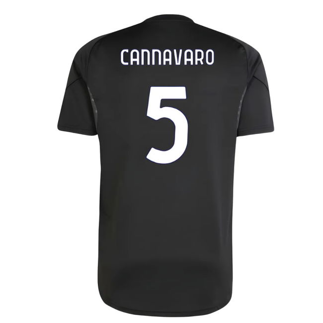 2025-2026 Juventus Training Shirt (Black) (Cannavaro 5)