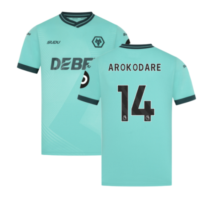 2025-2026 Wolves Away Shirt (Arokodare 14) | Game Day | Fan Favorite