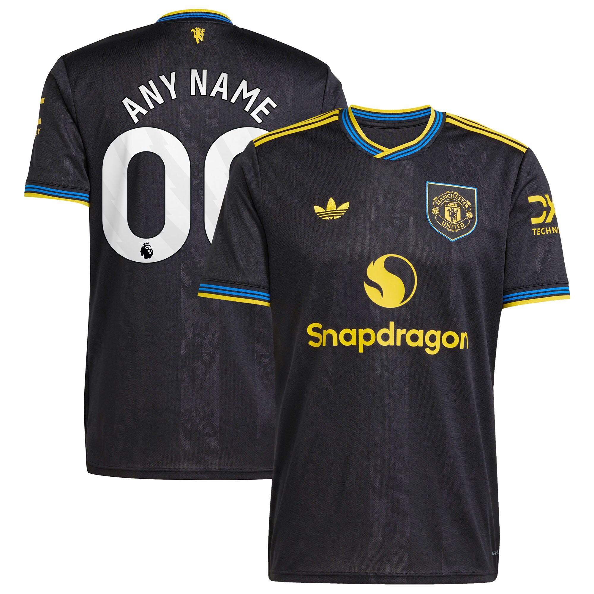[SJH] Manchester United 2025/26 Third Replica Custom Jersey - Black