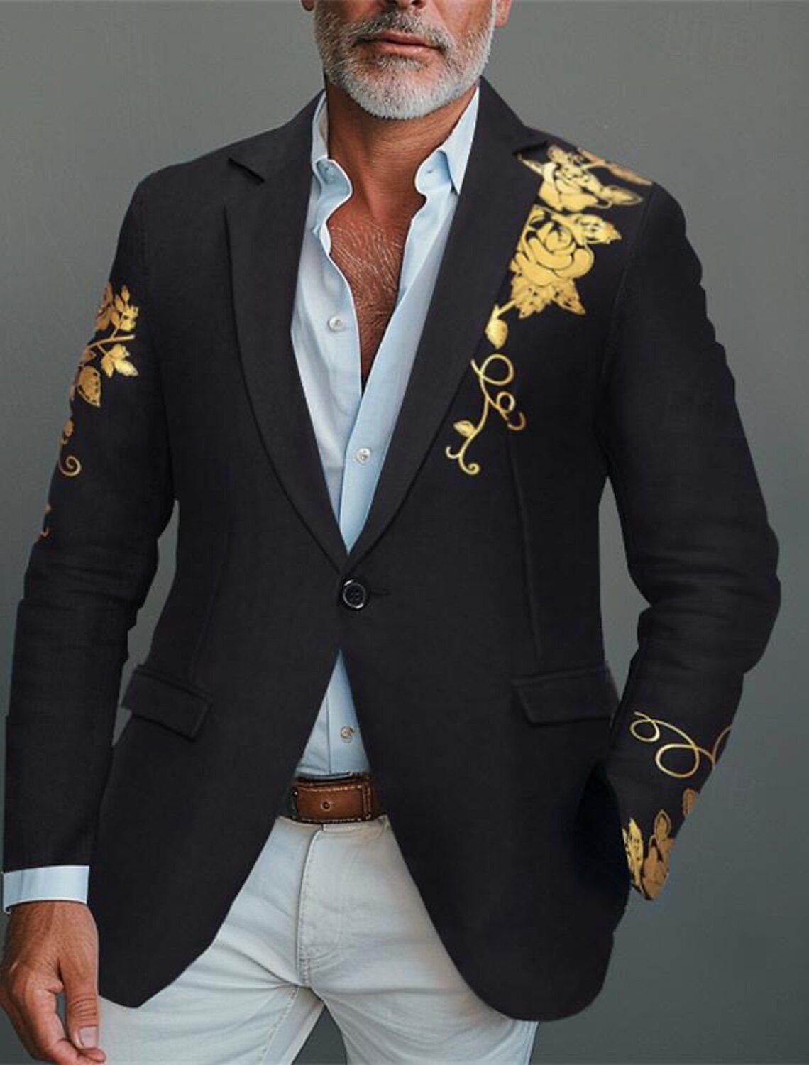 Men's Blazer Business Cocktail Party Wedding Fashion Casual Spring #1