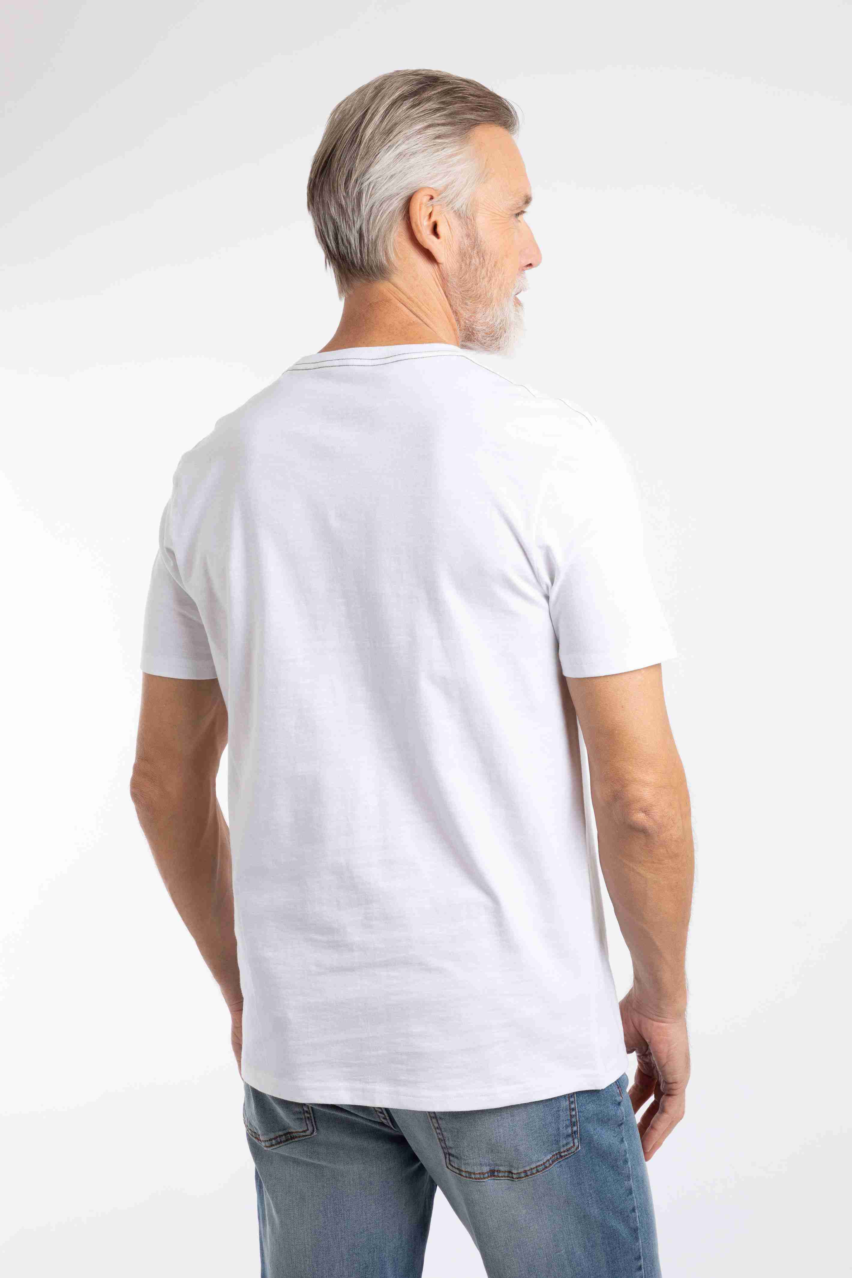 Bait and Tackle Front Print Graphic T-Shirt White