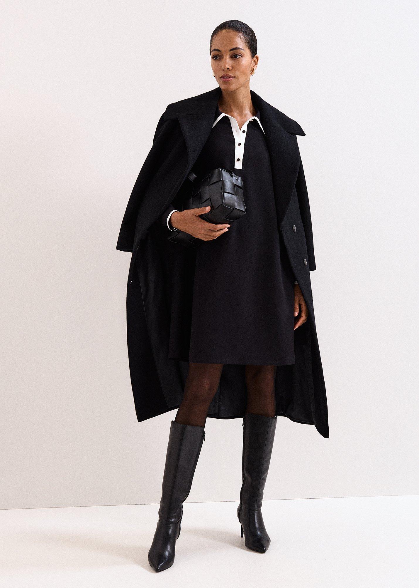 Petite Gina Collar Swing Dress