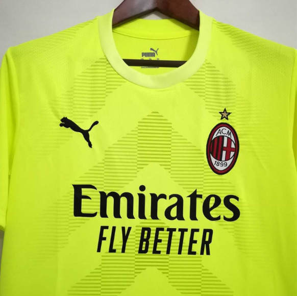 Official AC Milan 2223 Green Goalkeeper Soccer Jersey Football Shirt