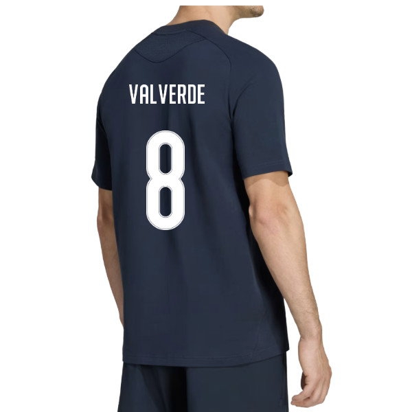 2026-2027 Real Madrid Tiro Travel Tee (Navy) (Valverde 8)