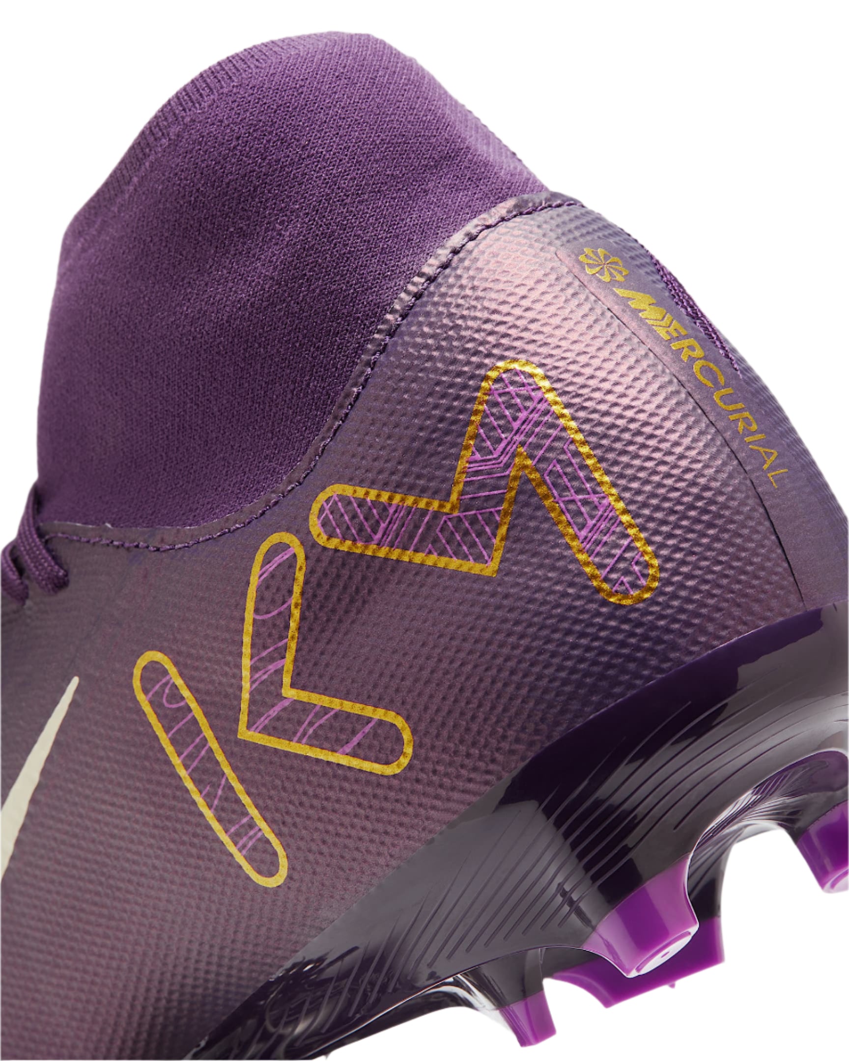 Nike Zoom Superfly 10 Academy Kylian Mbappe KM FG/MG Soccer Cleats (Grand Purple/Pale Ivory)