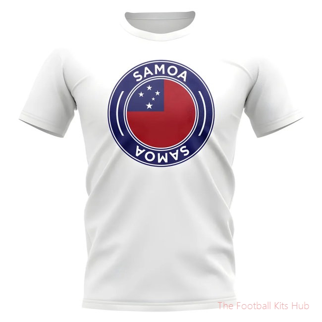 Samoa Football Badge T-Shirt (White)