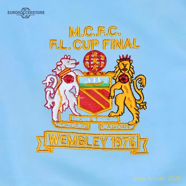 Authentic Manchester City 1976 League Cup Retro Tracktop - Premium