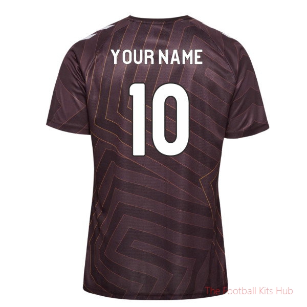 Hearts Home Shirt 2026-2027 Custom Name Kids' Team Kit - Maroon