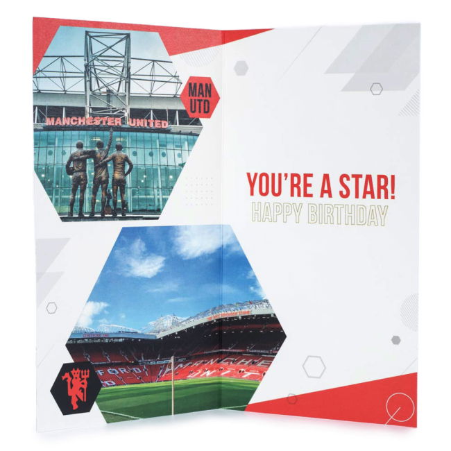 Adult Manchester United FC Super Son Birthday Card