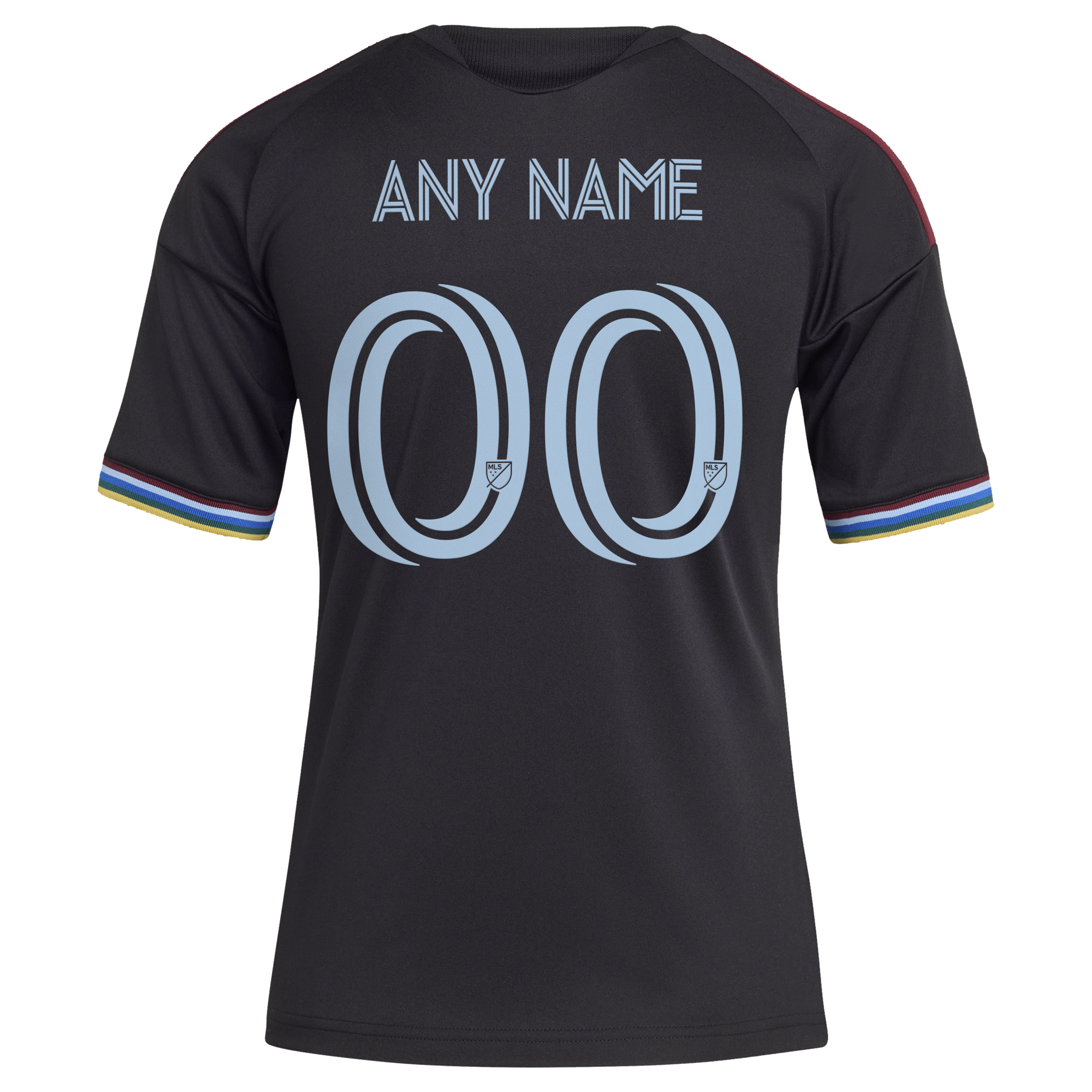 [ESK] Colorado Rapids Youth 2026 Colorful Colorado Replica Custom Jersey - Black