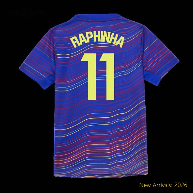 Child-friendly Kids Football Team Raphinha Jersey 2025-2026