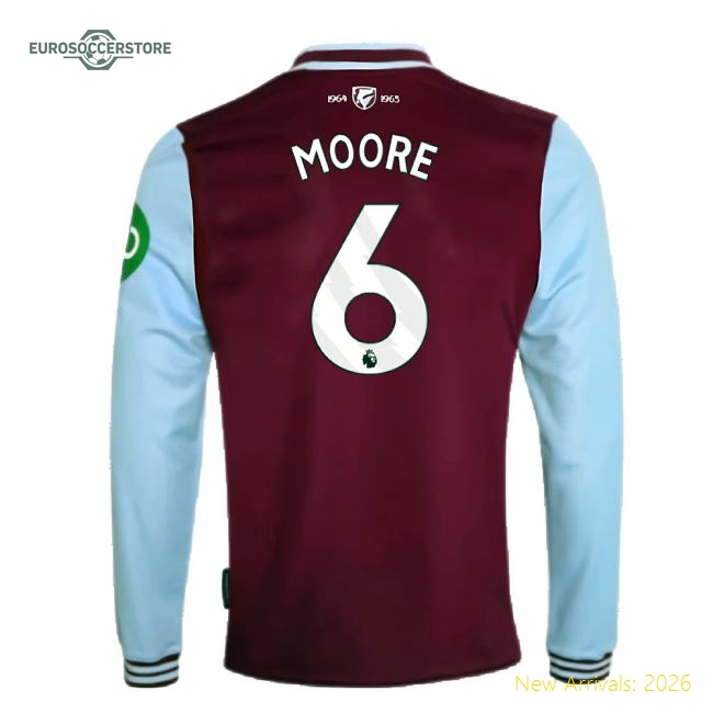 2024-2025 West Ham Kids Soft Moore Jersey Climacool Performance Fabric