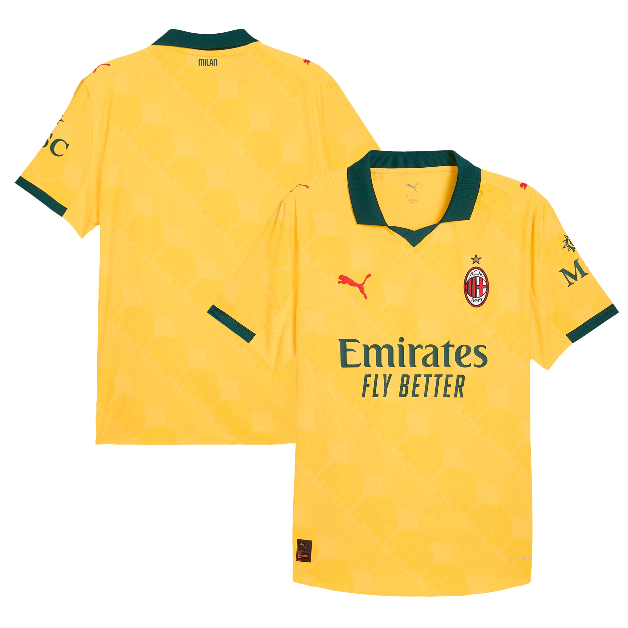 [SJH] AC Milan 2025/26 Third Authentic Jersey - Yellow