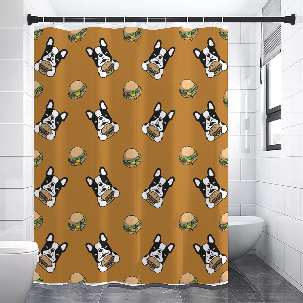 French Bulldog Porter Shower Curtains Useful Frenchie Gear
