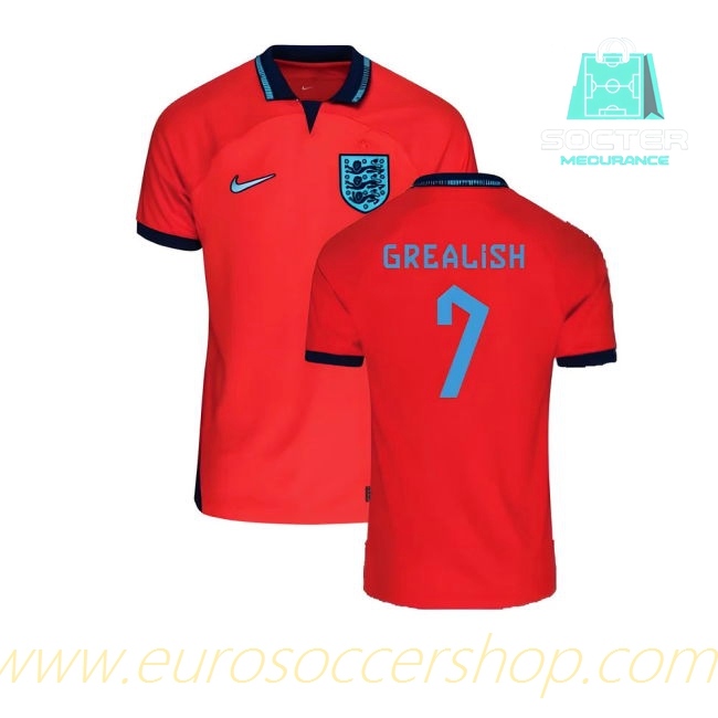 2022-2023 England NT FIFA Approved Away Football Shirt Junior (Grealish 7)