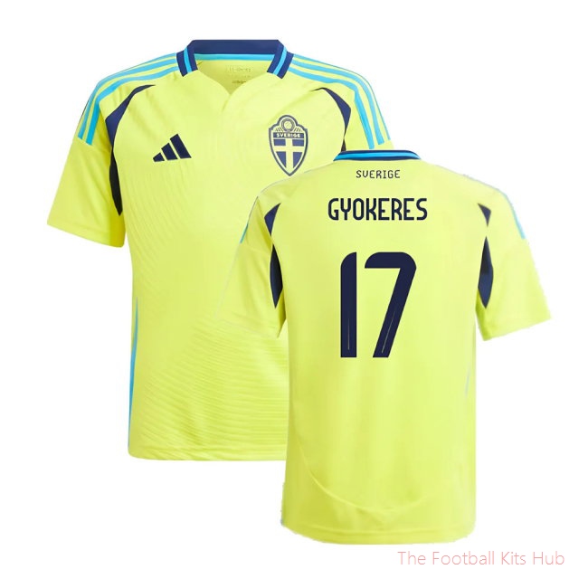 2024-2025 Sweden Home Shirt (Kids) (GYOKERES 17)