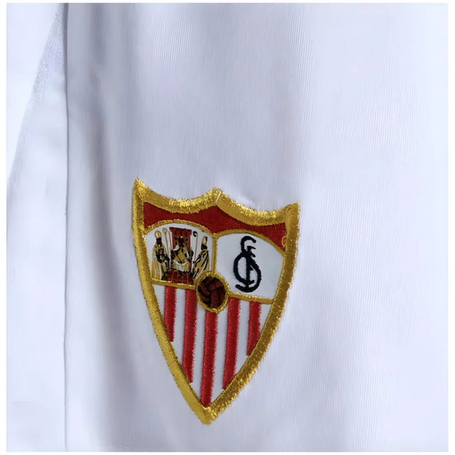 2024-2025 Sevilla Home Shorts (White) - Kids | Classic Style