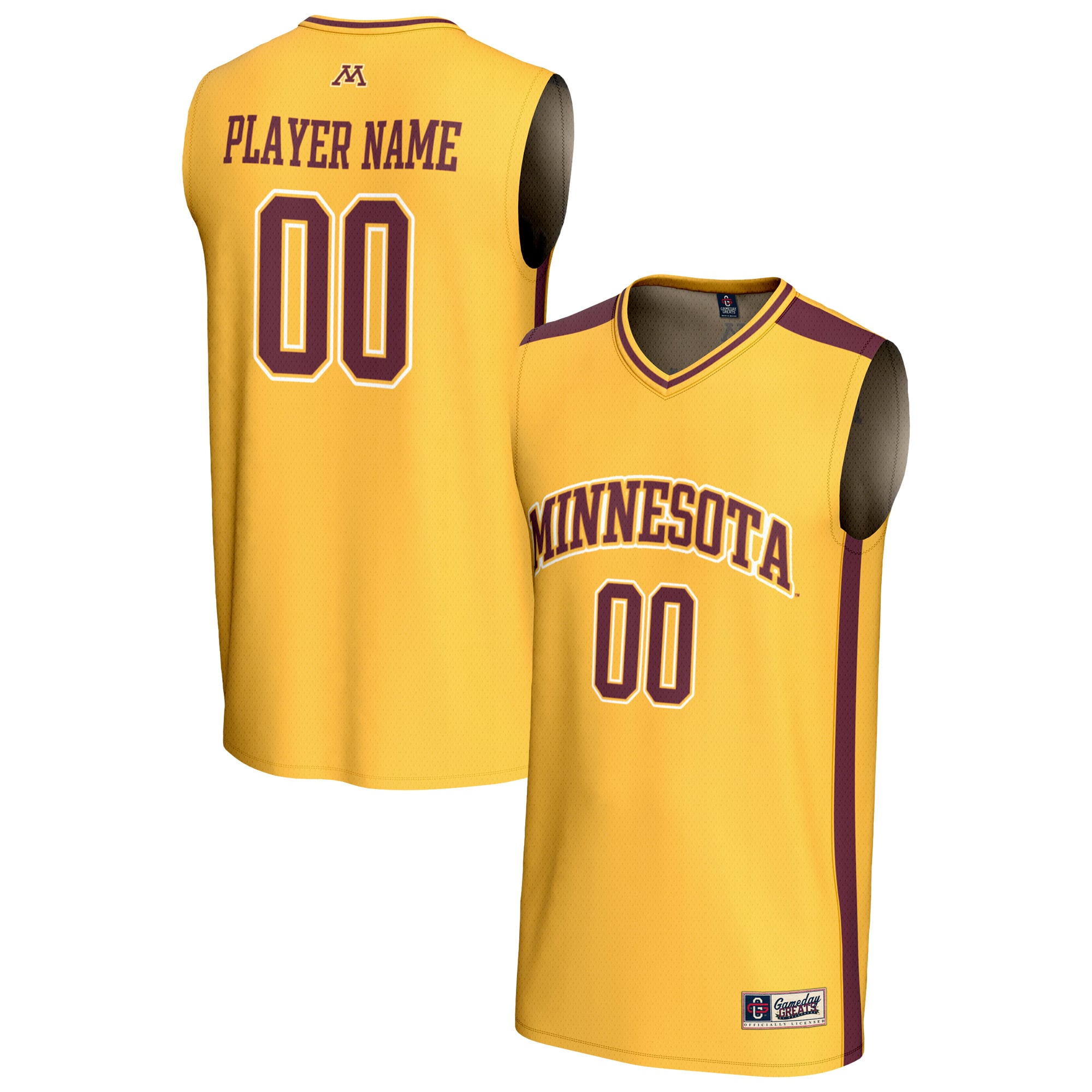 Minnesota Golden Gophers GameDay Greats Unisex NIL Pick-A-Player Lightweight Women's Basketball Fashion Jersey - Gold