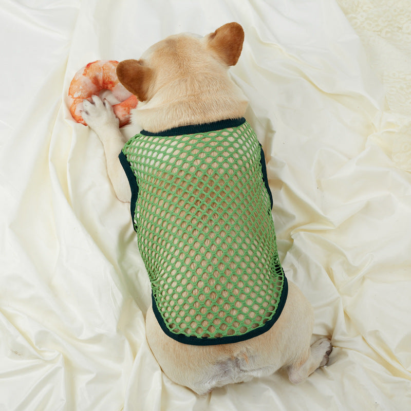 Comfortable French Bulldog Summer Clothes – Thin Hollow Mesh Vest For...