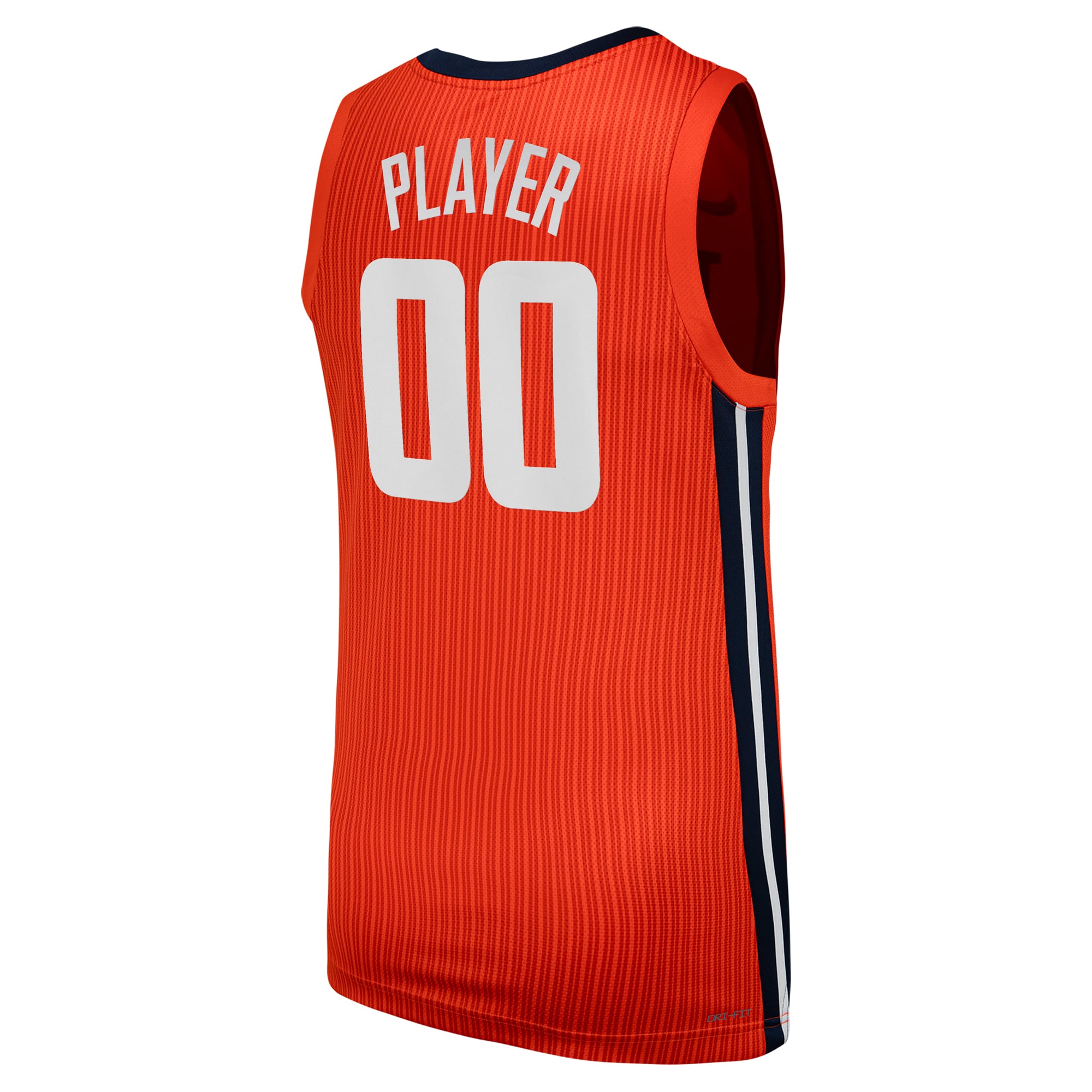 [NJP] Illinois Fighting Illini Unisex NIL Pick-A-Player Men's Basketball Replica Jersey - Orange