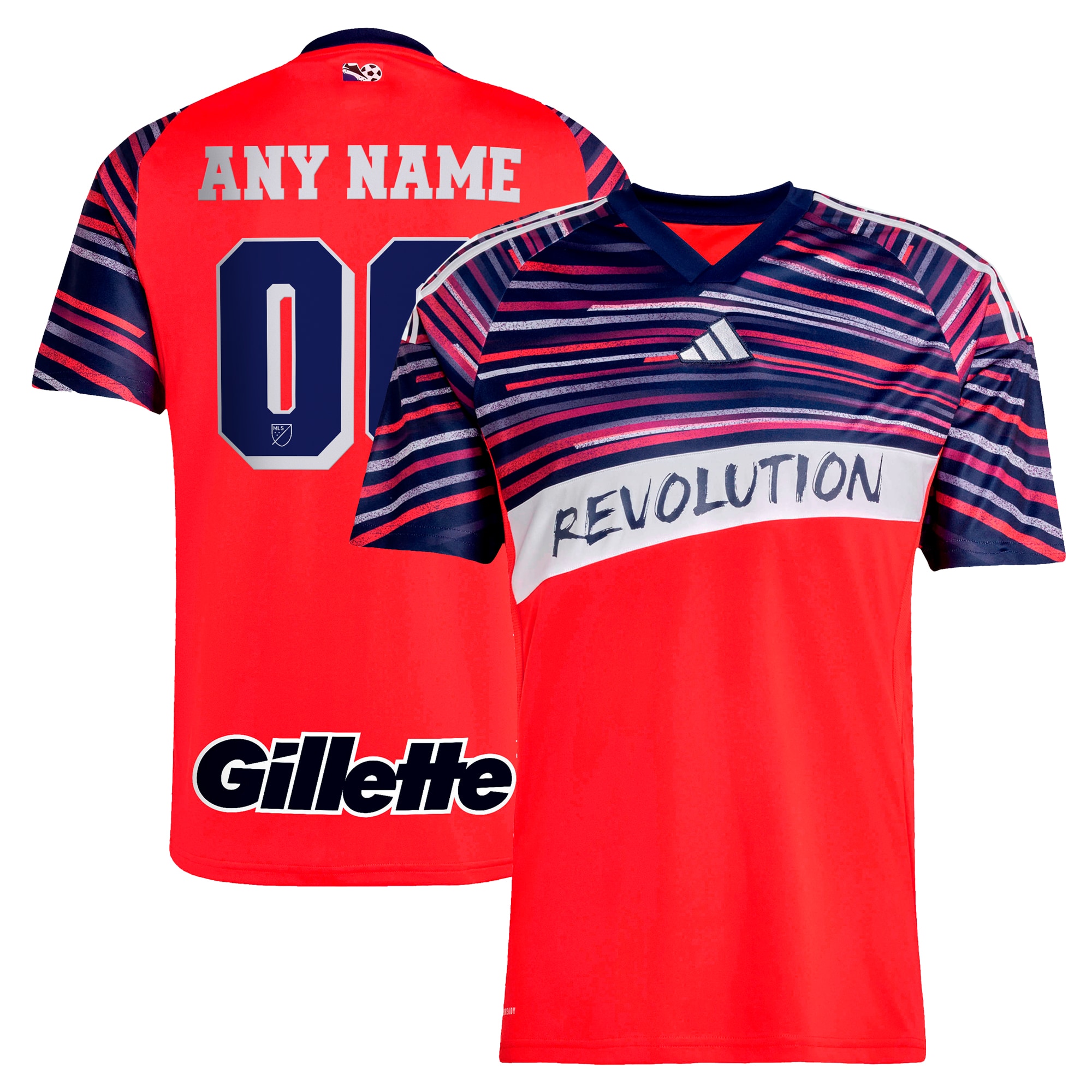 [JED] New England Revolution 2025 Third Replica Custom Jersey - Red