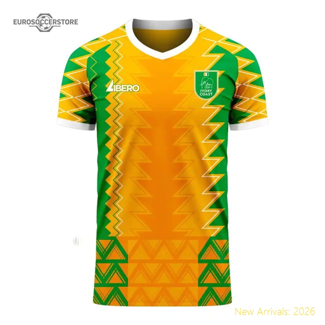 Top Ivory Coast 20252026 Home Kit Quickdry Moisturewicking