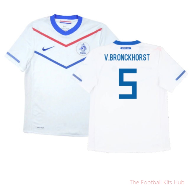 Holland 2010-12 Away Shirt (S) (Very Good) (V.Bronckhorst 5)