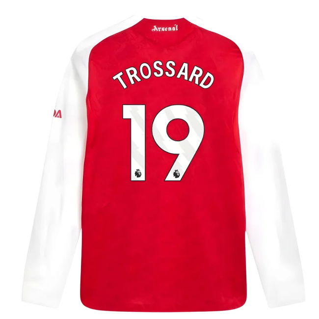 Arsenal 2025-20 Home Football Shirt Featuring Trossard 19 L M S