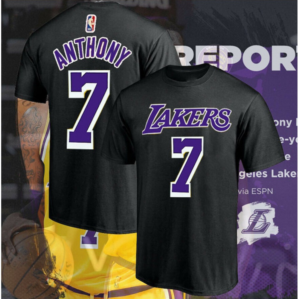 Budget-Friendly Men's LA Lakers #7 Carmelo Purple Basketball Jersey