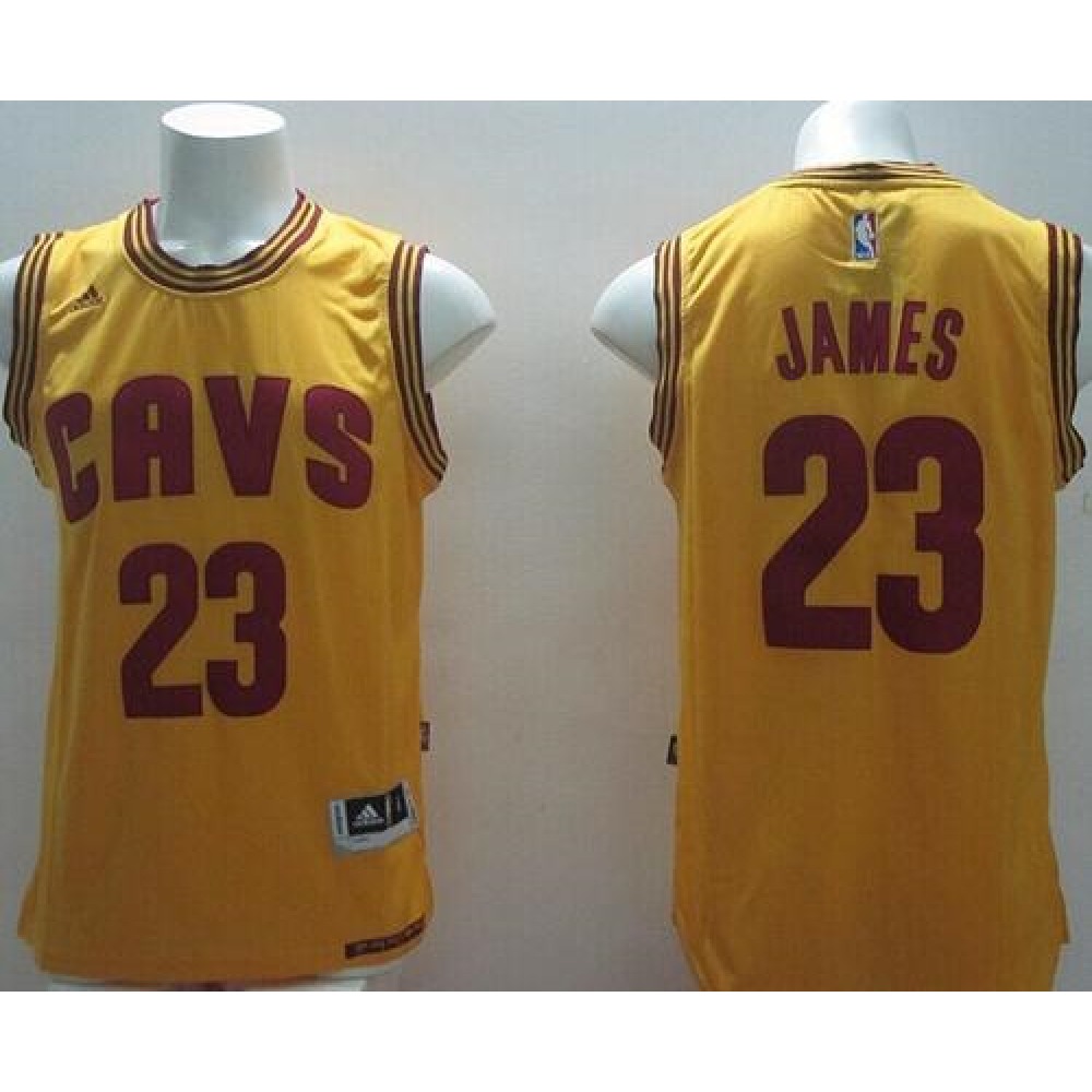 Classic LeBron James23 Jersey Yellow - - Fan Favorite
