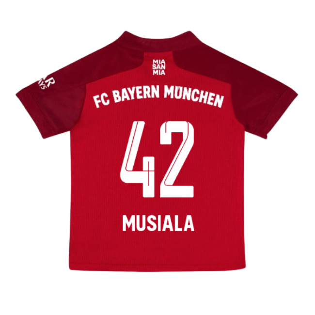 Premium 2021-2022 Bayern Munich Home Mini Kit (Musiala 42)