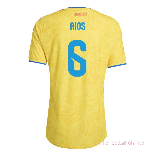 2026-2027 Colombia Authentic Home Shirt (Rios 6)
