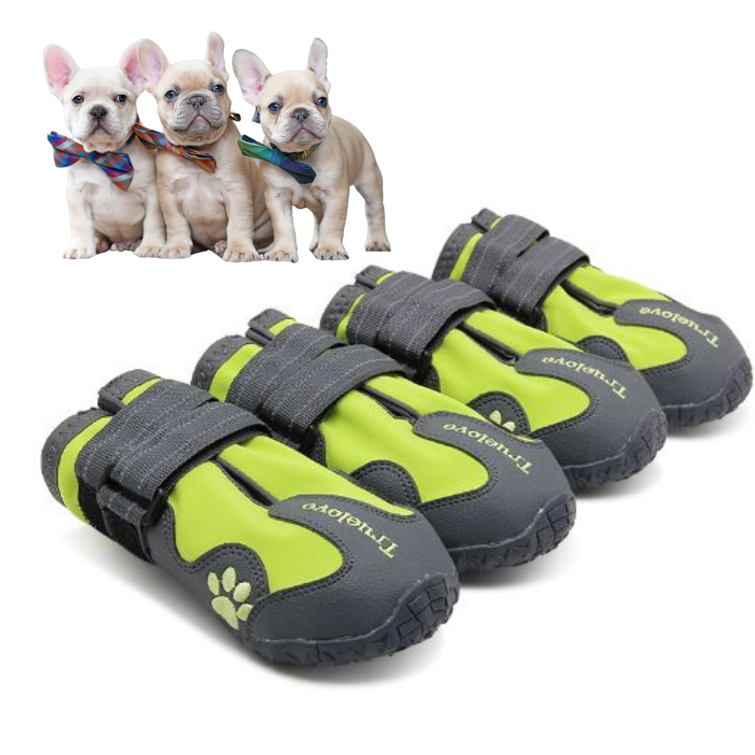 Pet-Lover Pupluxe Frenchie Booties With Reflective Straps for Home Use