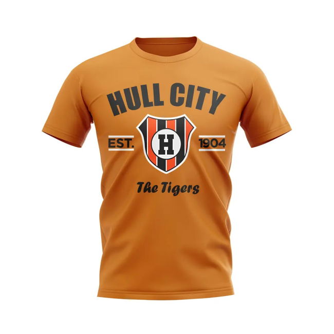 Hull City Established Football T-Shirt (Orange) | Discounted