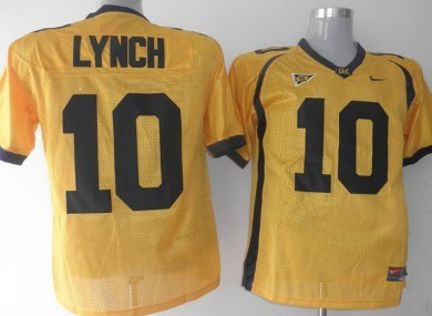 Men's None Yellow 2024 authentic Lynch Yellow #10 breathable Jersey