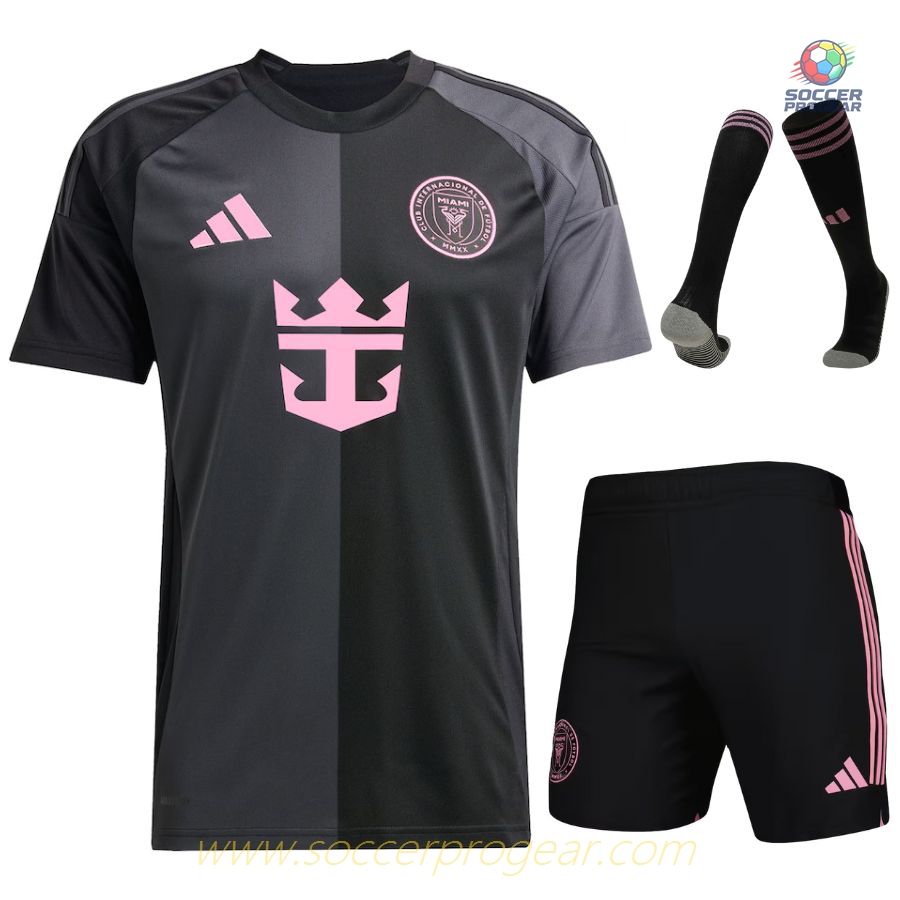 Inter Miami Away Children Soccer Uniform Soccer Jersey 2025