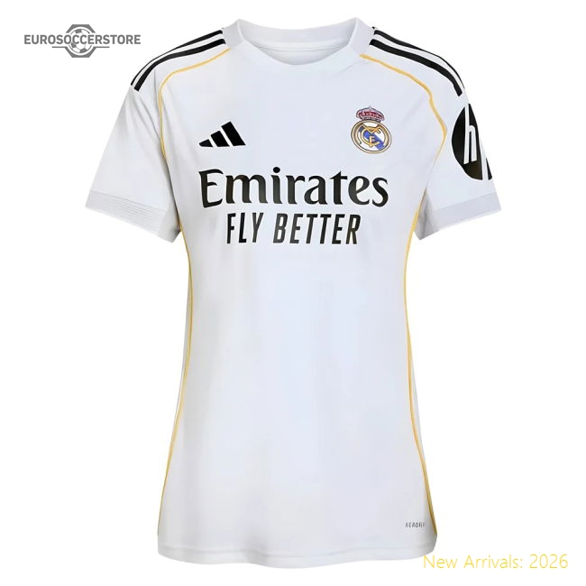 Fan-Favorite Professional-Grade 2025-2026 Real Madrid Home Shirt (Womens)