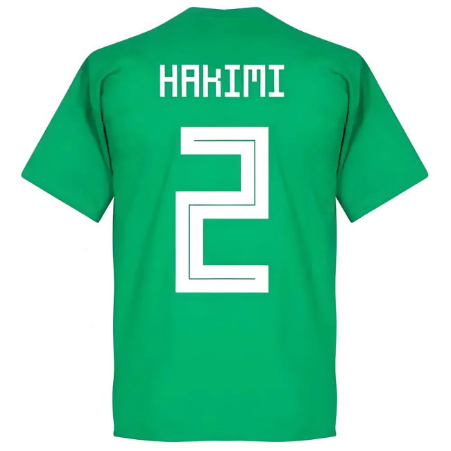 Limited-Edition Morocco Hakimi Team T-Shirt - Green Elite
