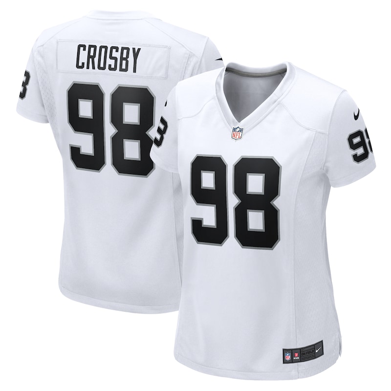 None Maxx Crosby Las Vegas Raiders Vintage Replica Jersey Game Day Wea