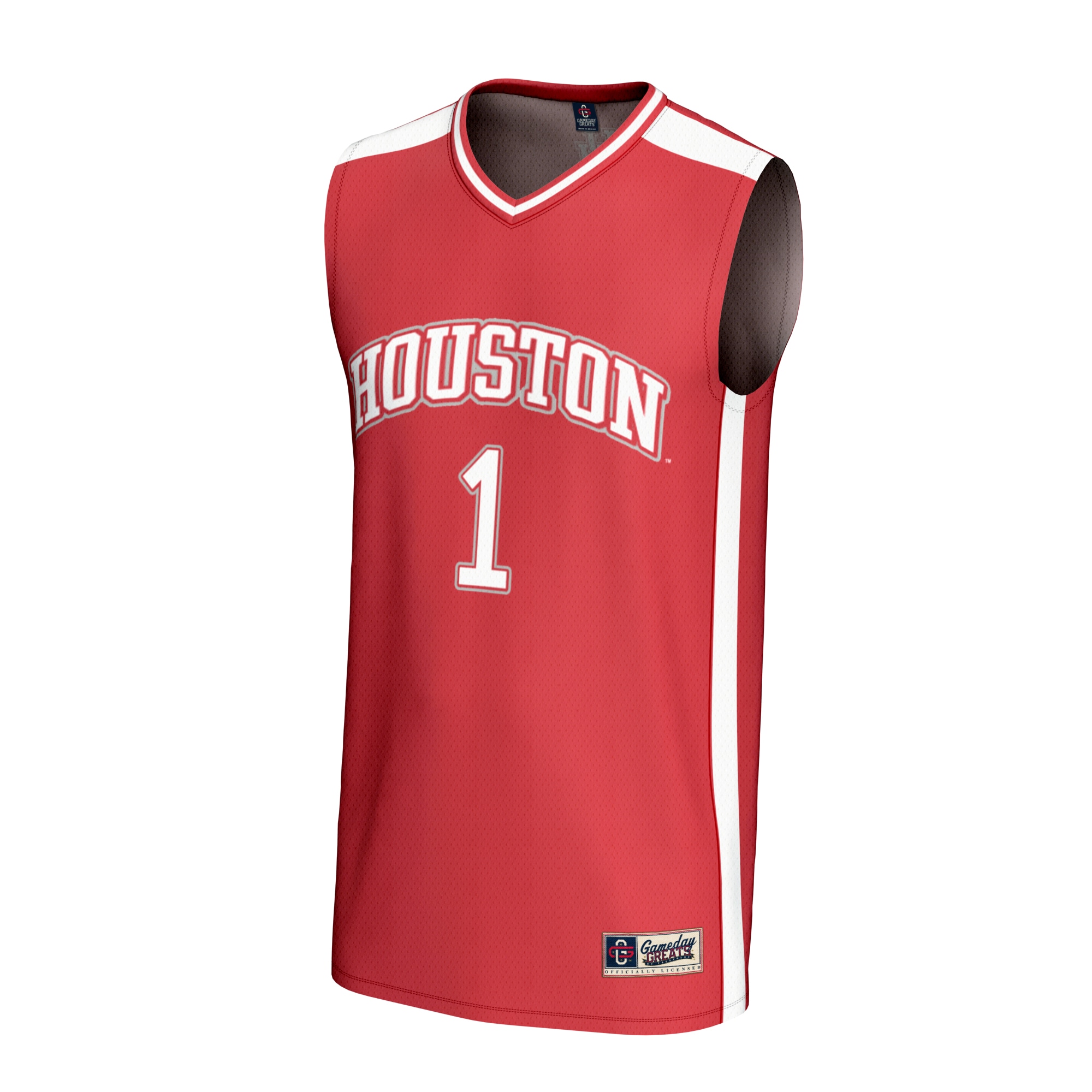 [DDG] Houston Cougars GameDay Greats Unisex Lightweight Basketball Fashion Jersey - Red