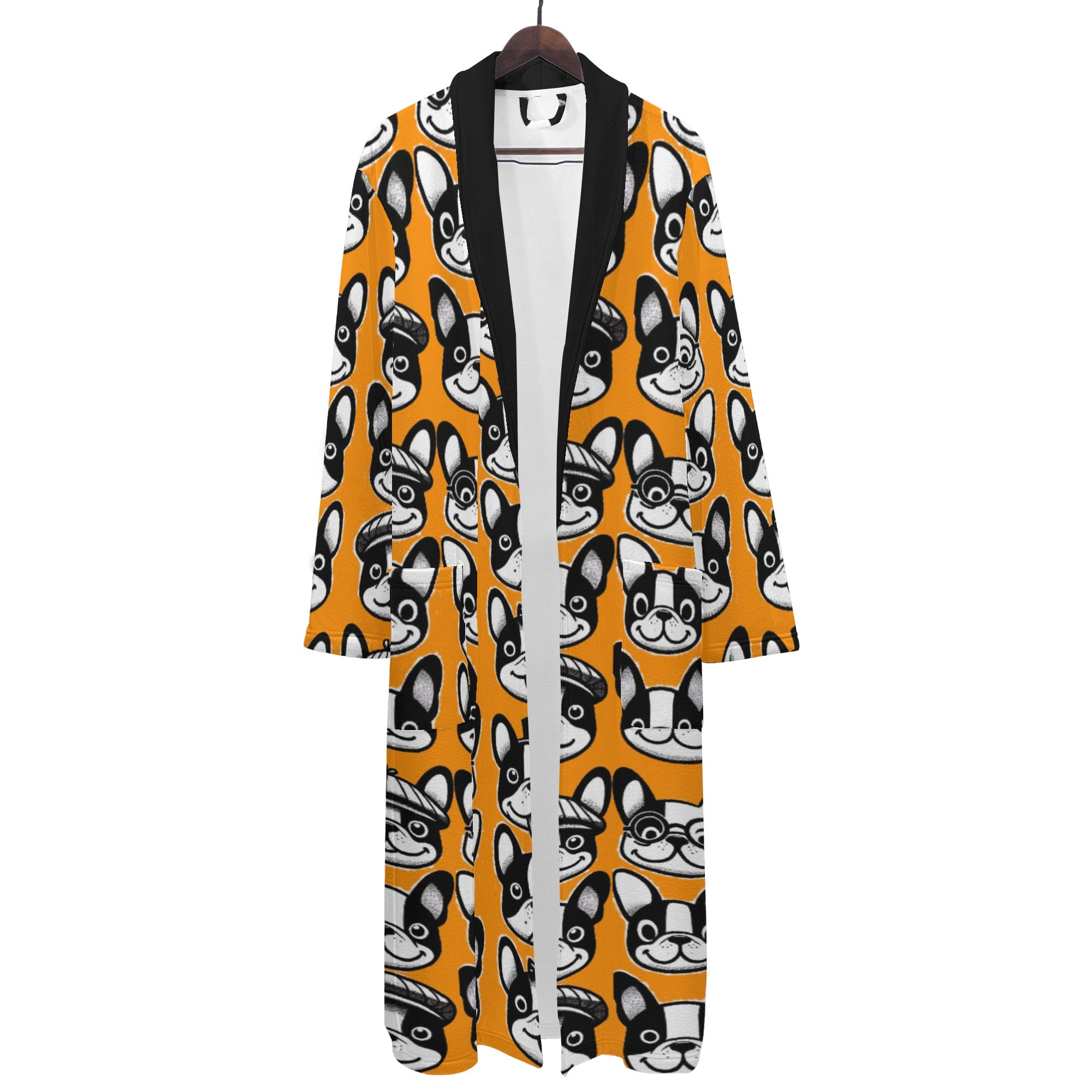 French Bulldog Lover Jax Men Bathrobe Gift For Dog Lovers