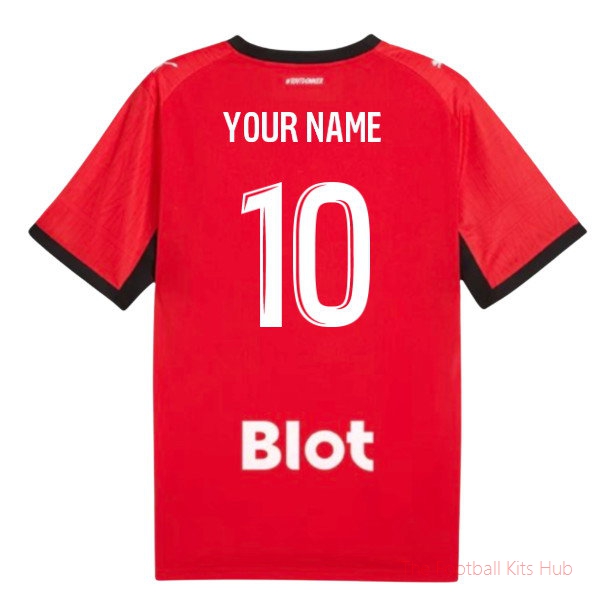 Team Stade Rennais 2026-2027 Home Shirt (Kids) (Your Name)