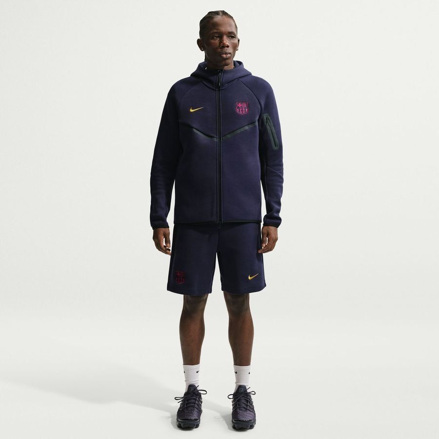Barcelona Shorts Tech Fleece - Blackened Blue/Mineral Yellow