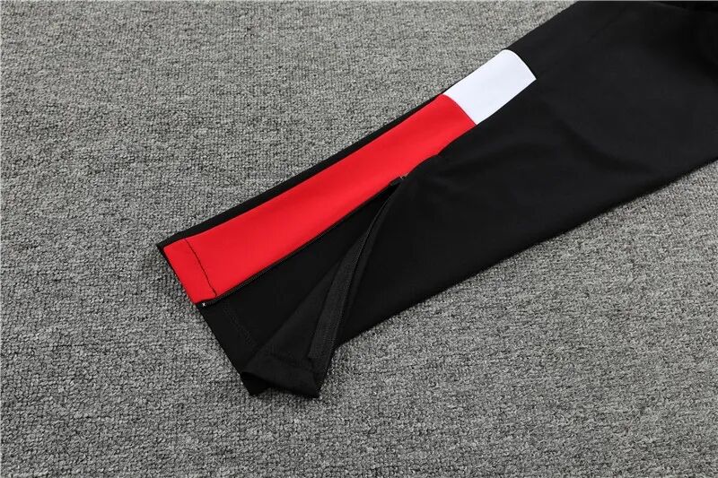 High Performance AC Milan 2324 Black Half Zipper Tracksuit