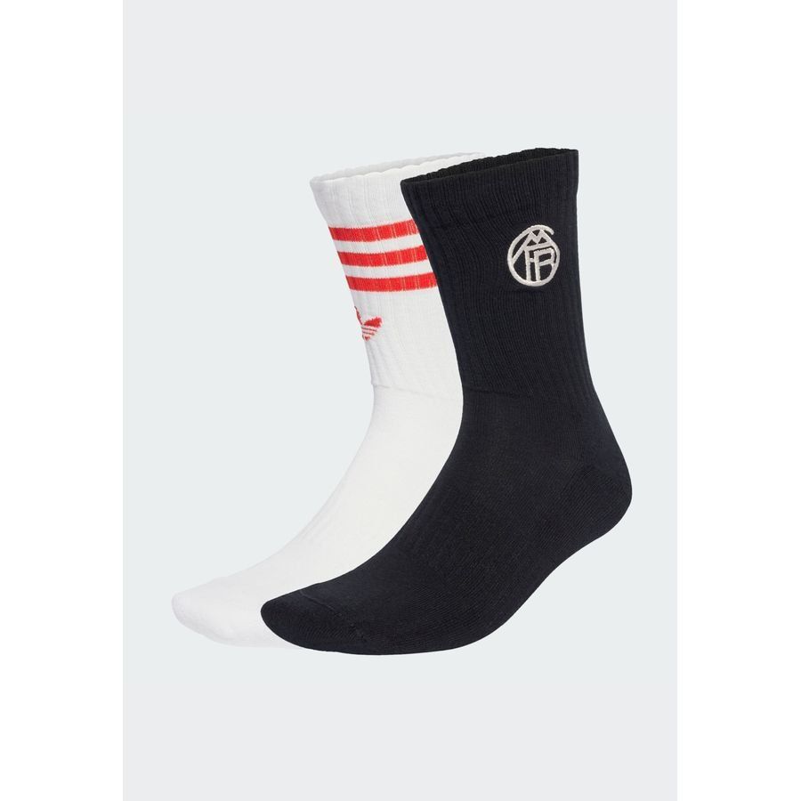 Bayern München Socks 2 Pack Pure White/jet Black/red