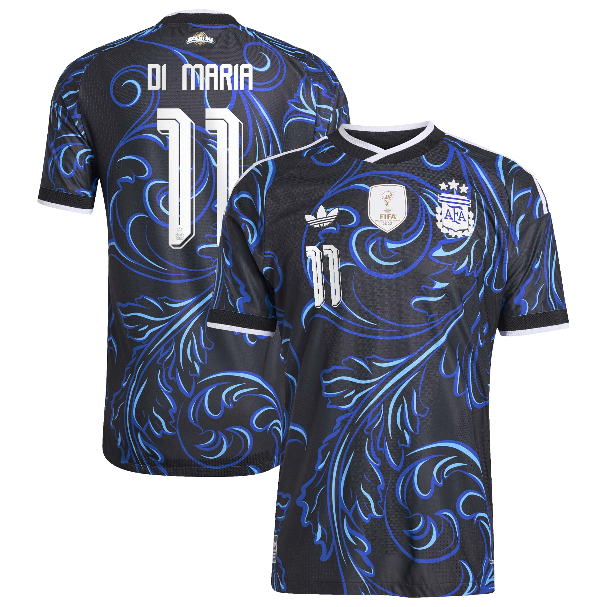 [SJH] Angel Di Maria Argentina National Team 2026 Away On-Field Authentic Jersey - Black